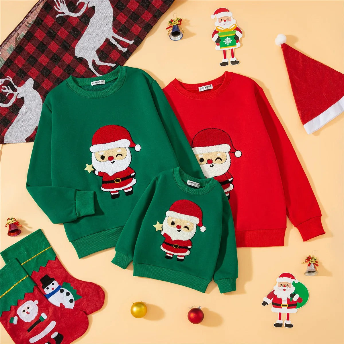 Felpe Coordinate con Babbo Natale - Piccoli Sensi™